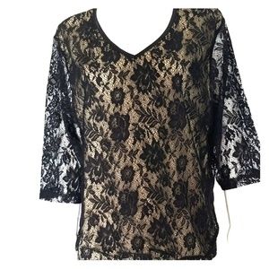 Black Lace Top